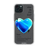 Чохол для iPhone 15 Plus з принтом 1 heart blue