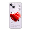 Чохол для iPhone 14 Plus з принтом 1 heart red