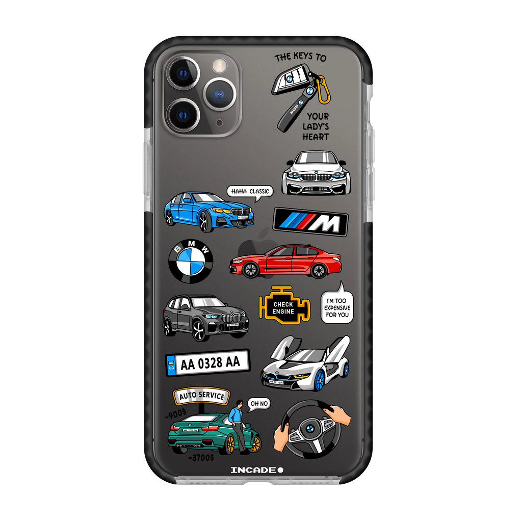 Чохол для iPhone 11 Pro BMW Transparent black space gray — INCADE