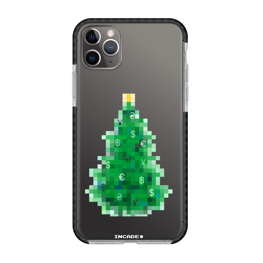 Чохол для iPhone 11 Pro з принтом PIXEL TREE — деталь принту