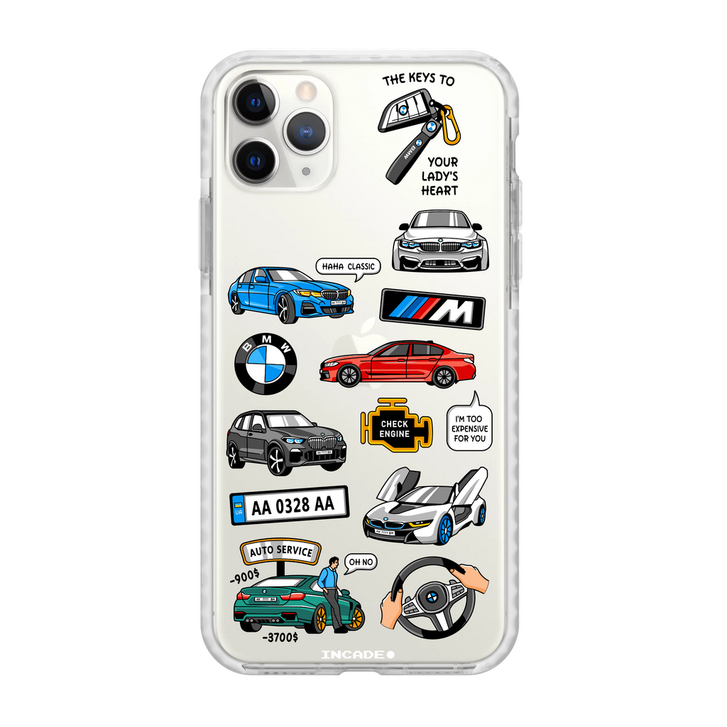 Чохол для iPhone 11 Pro BMW Transparent white silver — INCADE