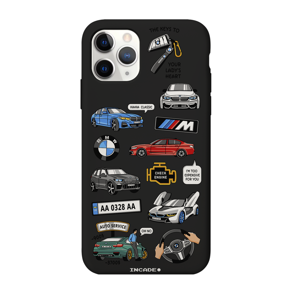 Чохол для iPhone 11 Pro BMW Black silver — INCADE