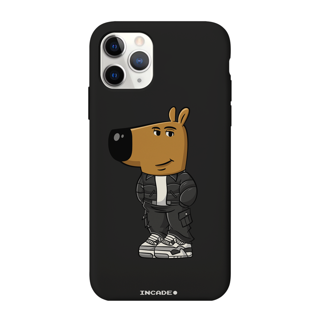 Чохол для iPhone 11 Pro chill guy 2 Black silver — INCADE