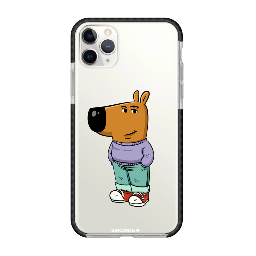 Чохол для iPhone 11 Pro chill guy Transparent black silver — INCADE