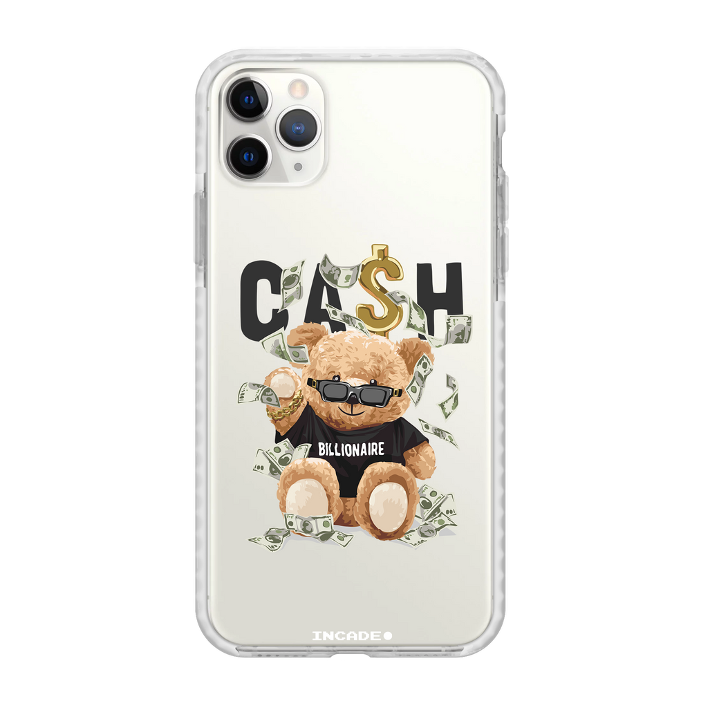 Чохол для iPhone 11 Pro CASH Transparent white silver — INCADE