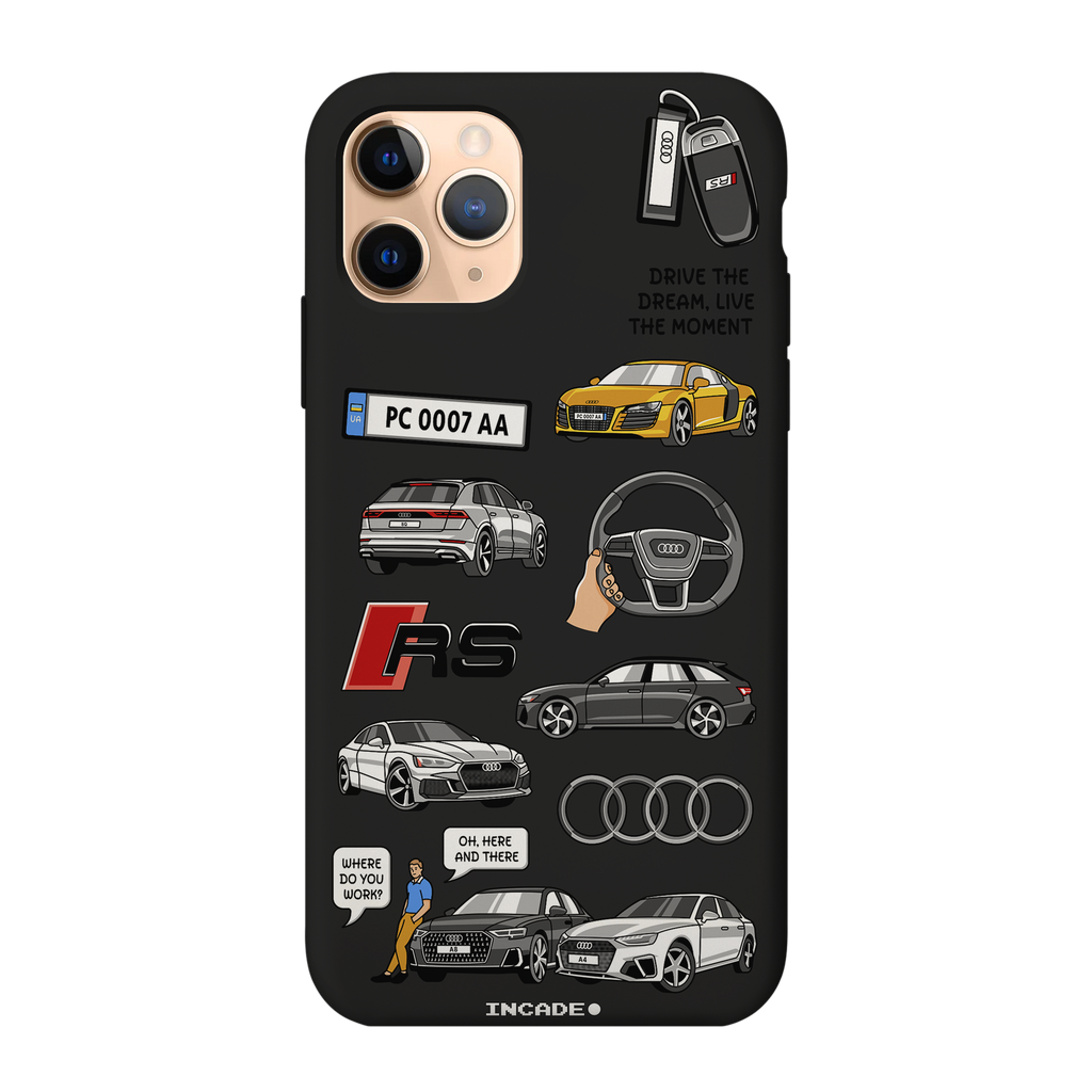 Чохол для iPhone 11 Pro AUDI Black gold — INCADE