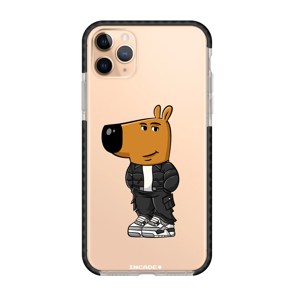 Чохол для iPhone 11 Pro chill guy 2 Transparent black gold — INCADE