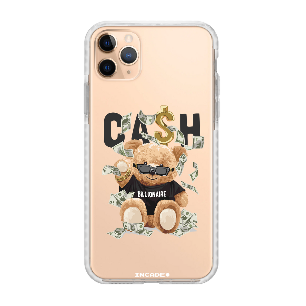 Чохол для iPhone 11 Pro CASH Transparent white gold — INCADE