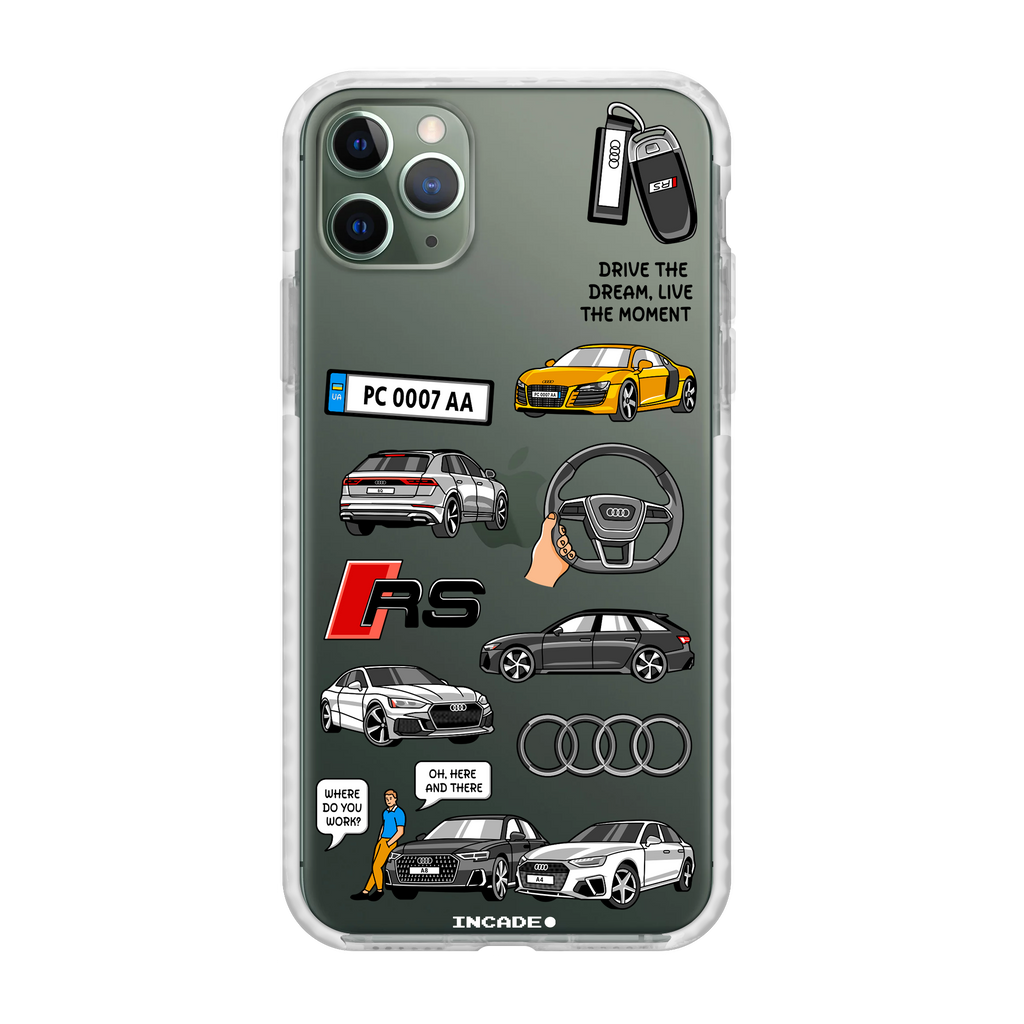 Чохол для iPhone 11 Pro AUDI Transparent white midnight green — INCADE