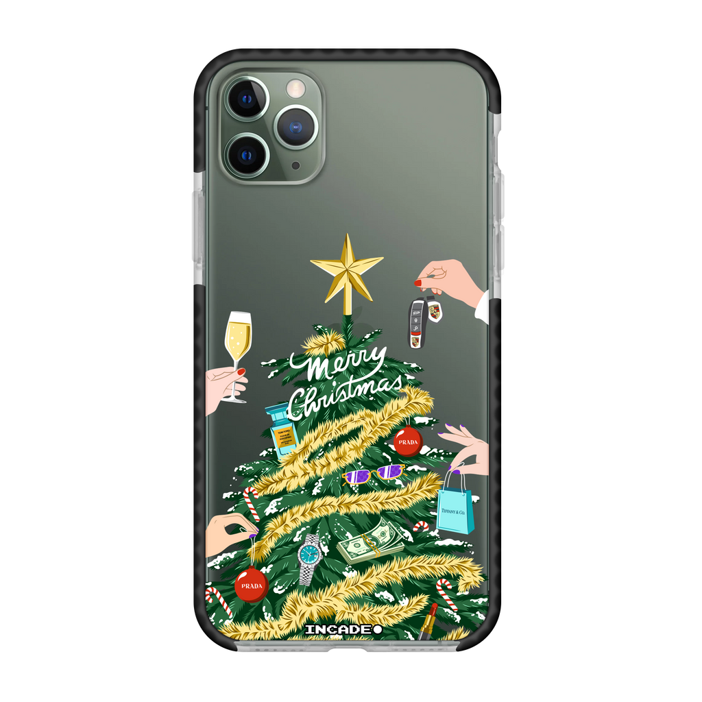 Чохол для iPhone 11 Pro CHRISTMAS midnight green — INCADE Transparent black