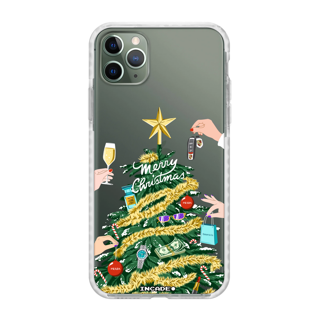 Чохол для iPhone 11 Pro CHRISTMAS midnight green — INCADE Transparent white