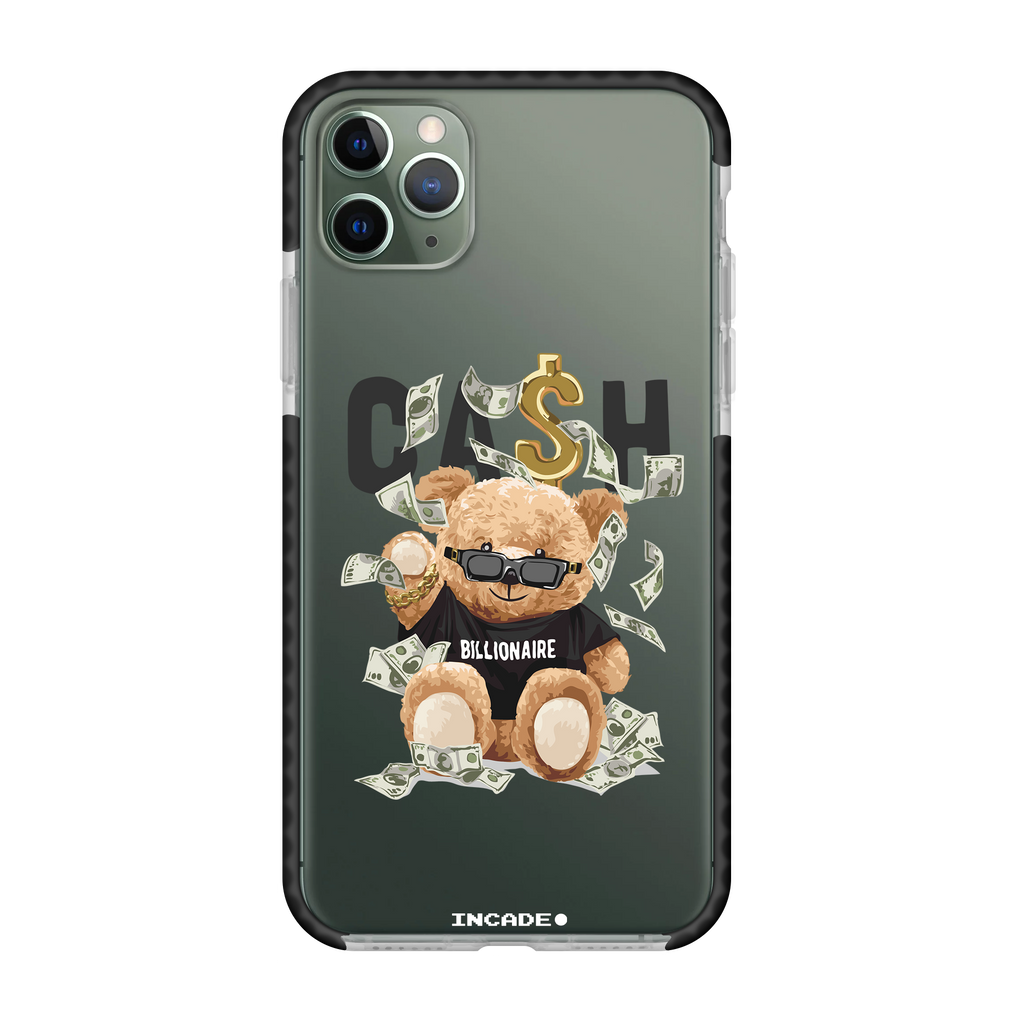 Чохол для iPhone 11 Pro CASH Transparent black midnight green — INCADE