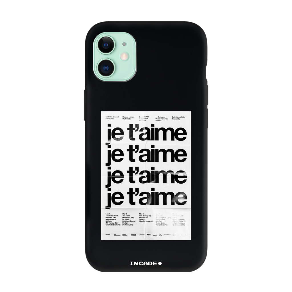 Чохол для iPhone 11 з принтом JE TAIME — деталь принту
