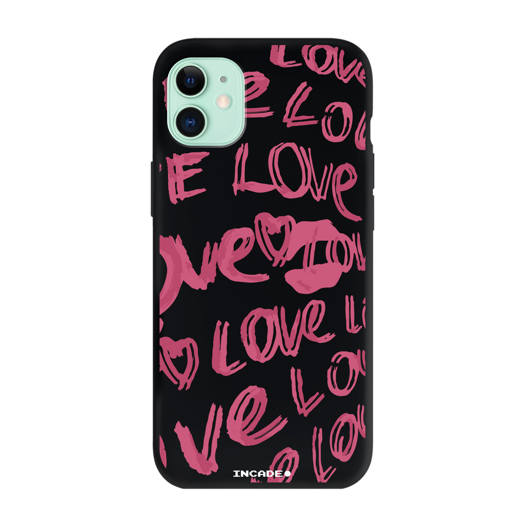 Чохол для iPhone 11 з принтом LOVE LOVE — деталь принту