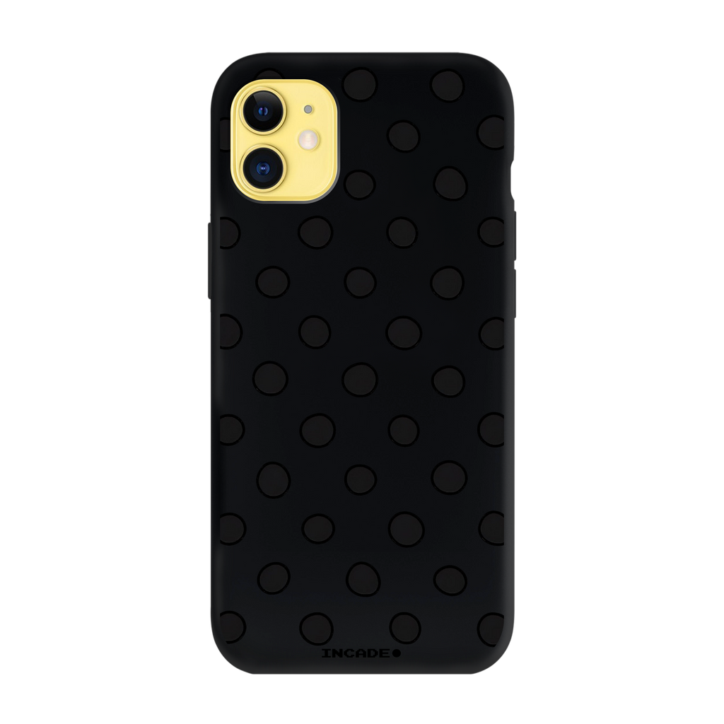 Чохол для iPhone 11 POLKADOT yellow — INCADE Black