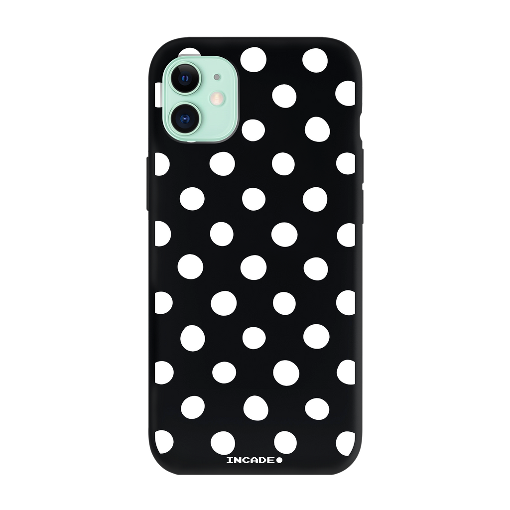 Чохол для iPhone 11 POLKADOT WHITE green — INCADE Black
