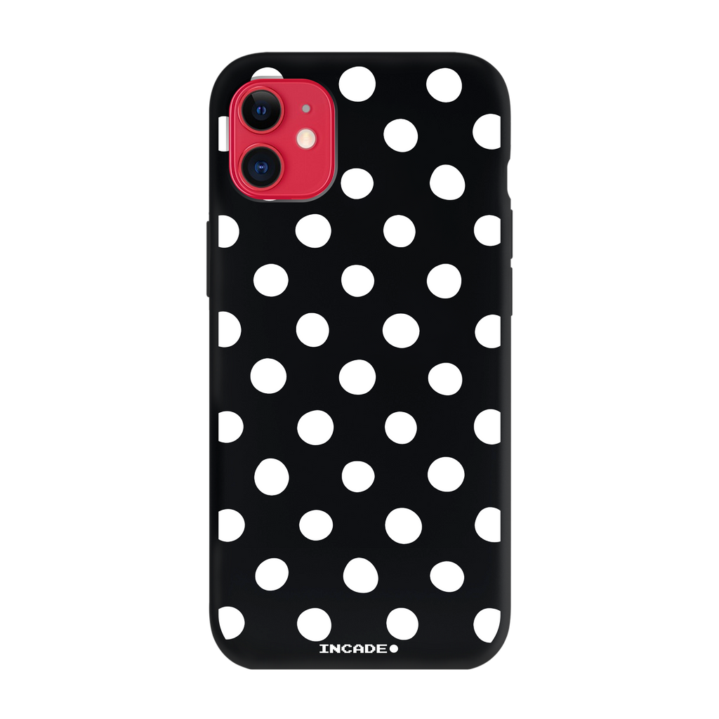 Чохол для iPhone 11 POLKADOT WHITE red — INCADE Black