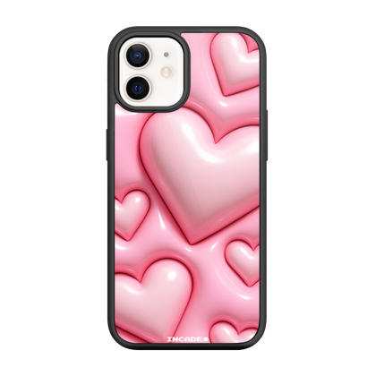Чохол для iPhone 12 mini з принтом BUBBLE HEARTS