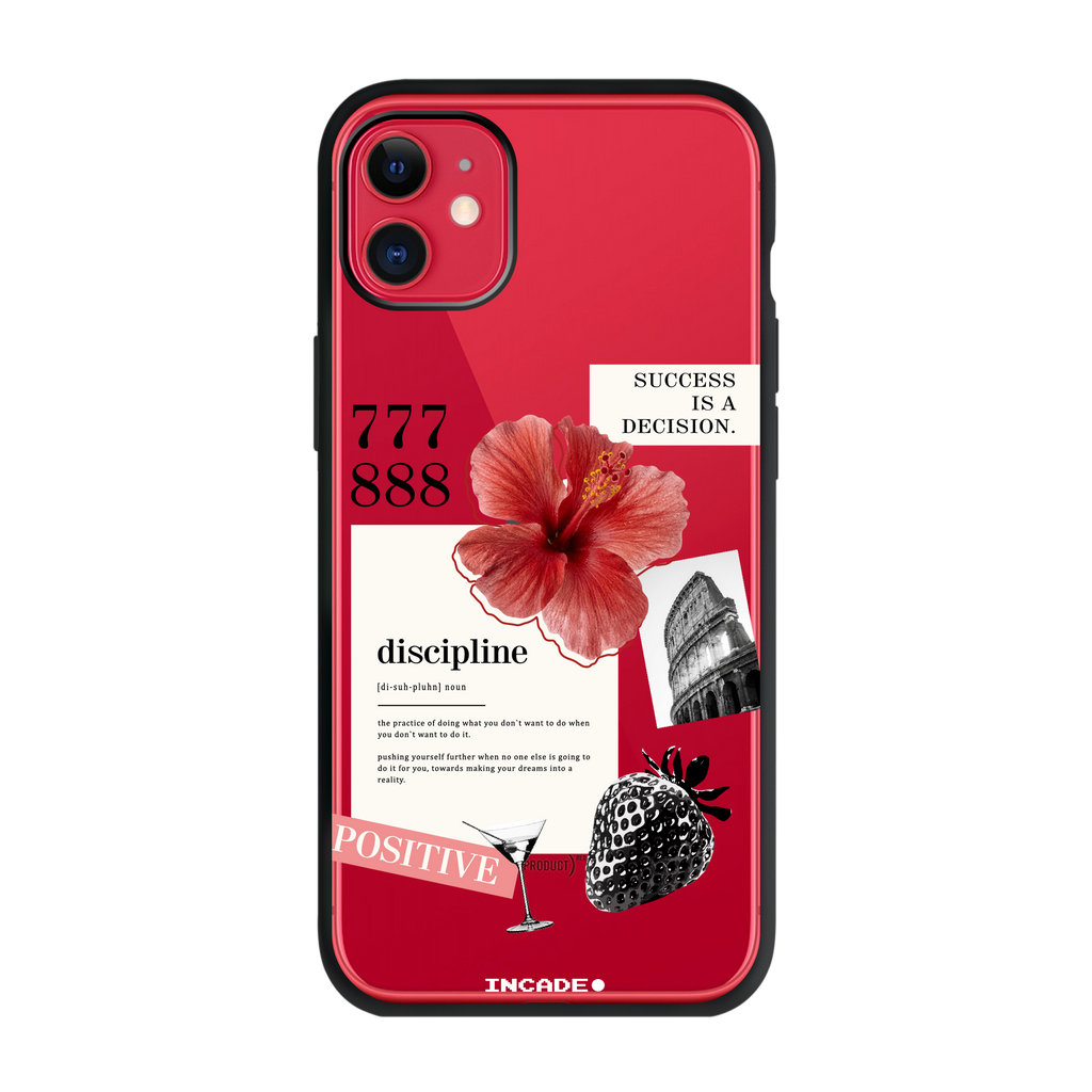 Чохол для iPhone 11 DISCIPLINE red — INCADE Elite