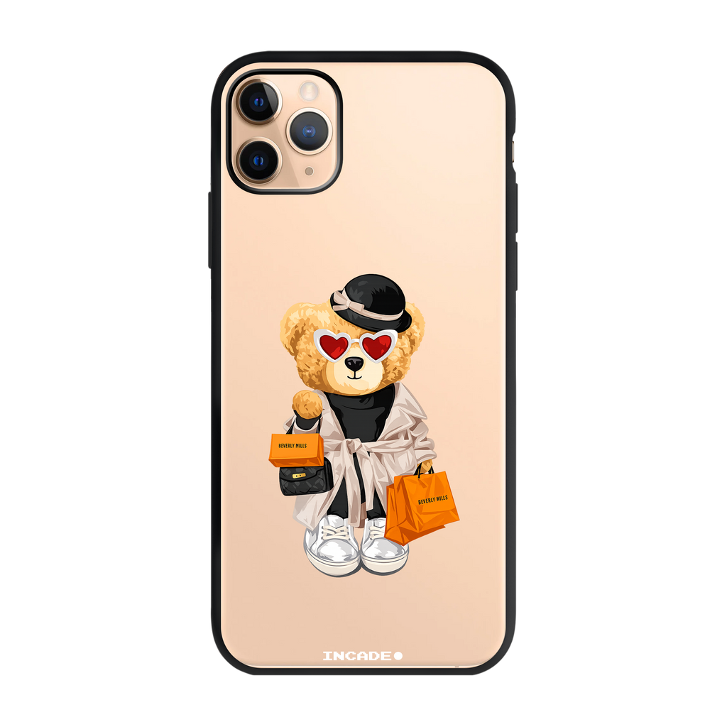 Чохол для iPhone 11 Pro з принтом LADY BEAR — деталь принту