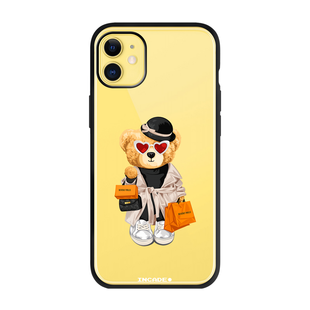 Чохол для iPhone 11 з принтом LADY BEAR — деталь принту
