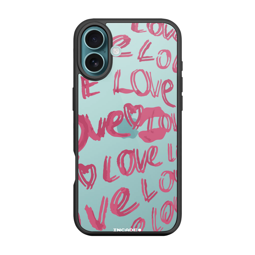 Чохол для iPhone 16 Plus з принтом LOVE LOVE