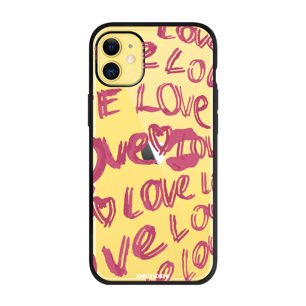 Чохол для iPhone 11 з принтом LOVE LOVE — вид збоку