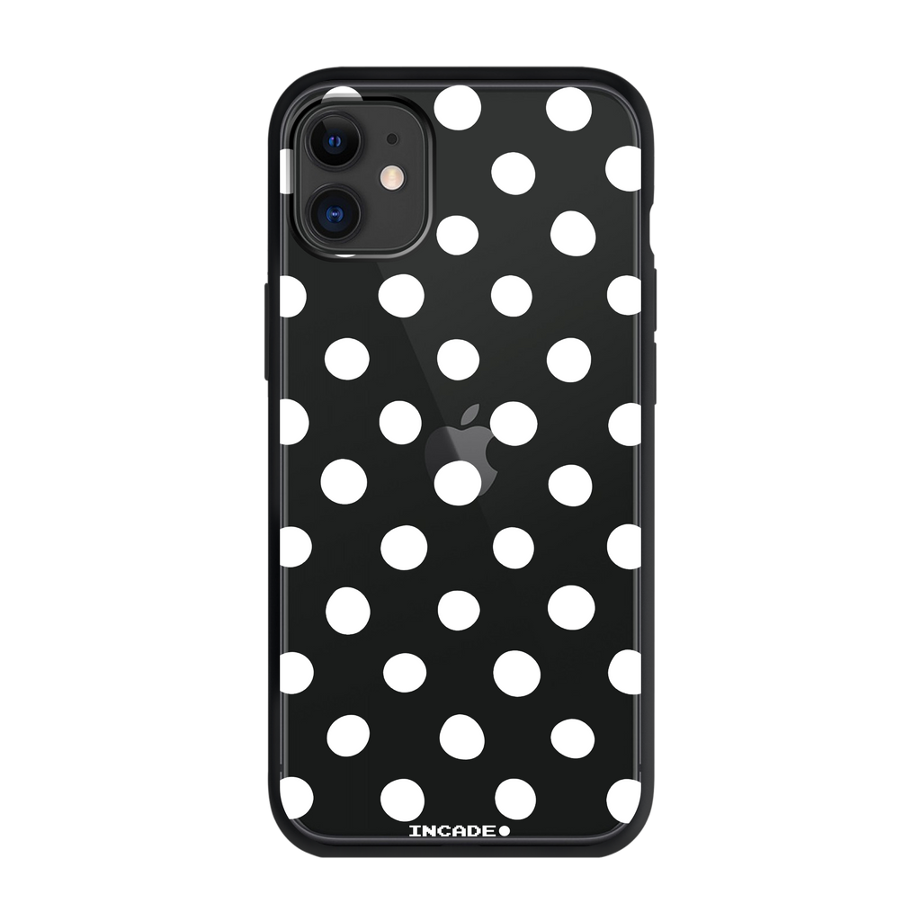 Чохол для iPhone 11 POLKADOT WHITE black — INCADE Elite