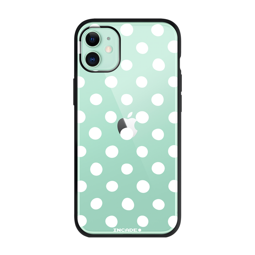 Чохол для iPhone 11 POLKADOT WHITE green — INCADE Elite