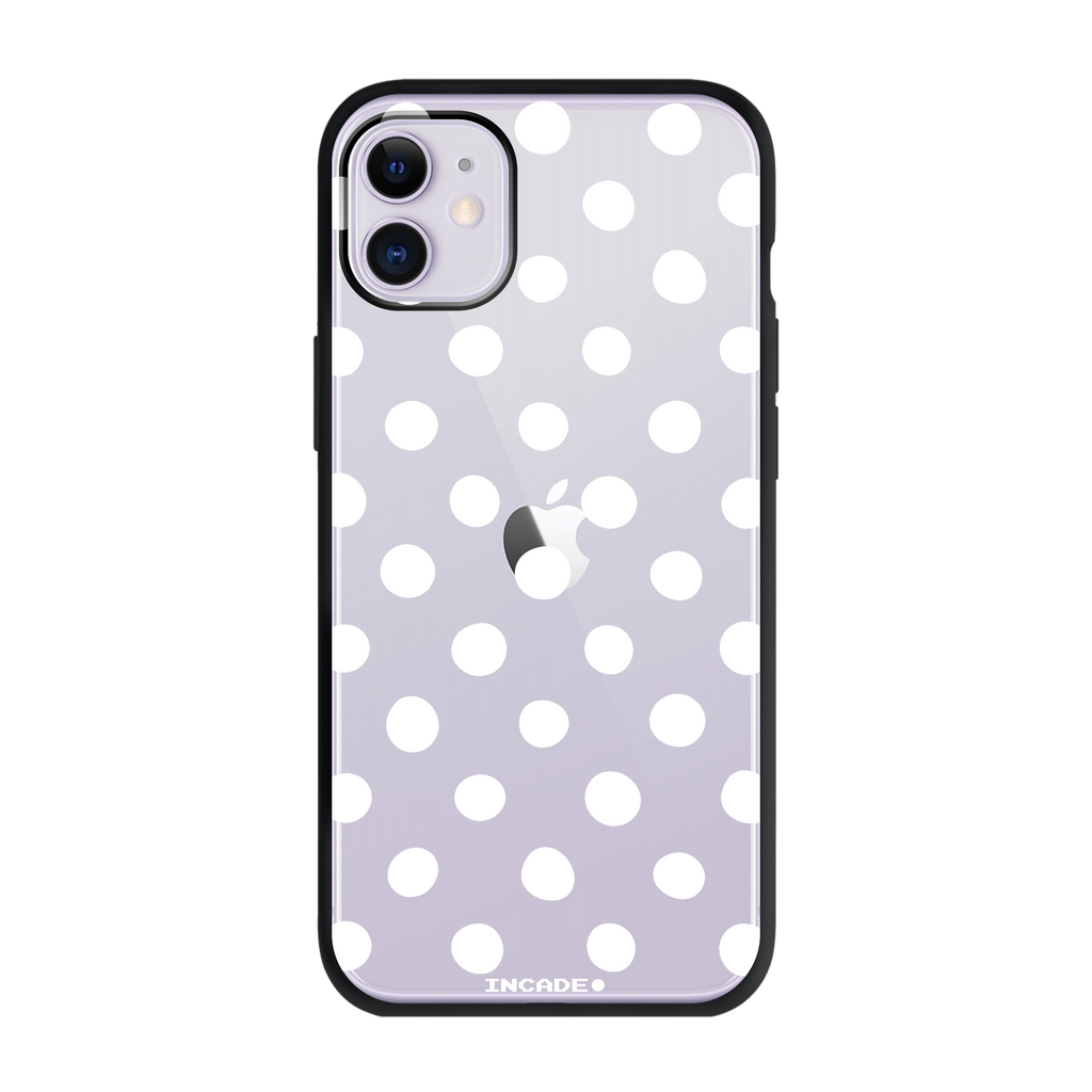 Чохол для iPhone 11 POLKADOT WHITE purple — INCADE Elite