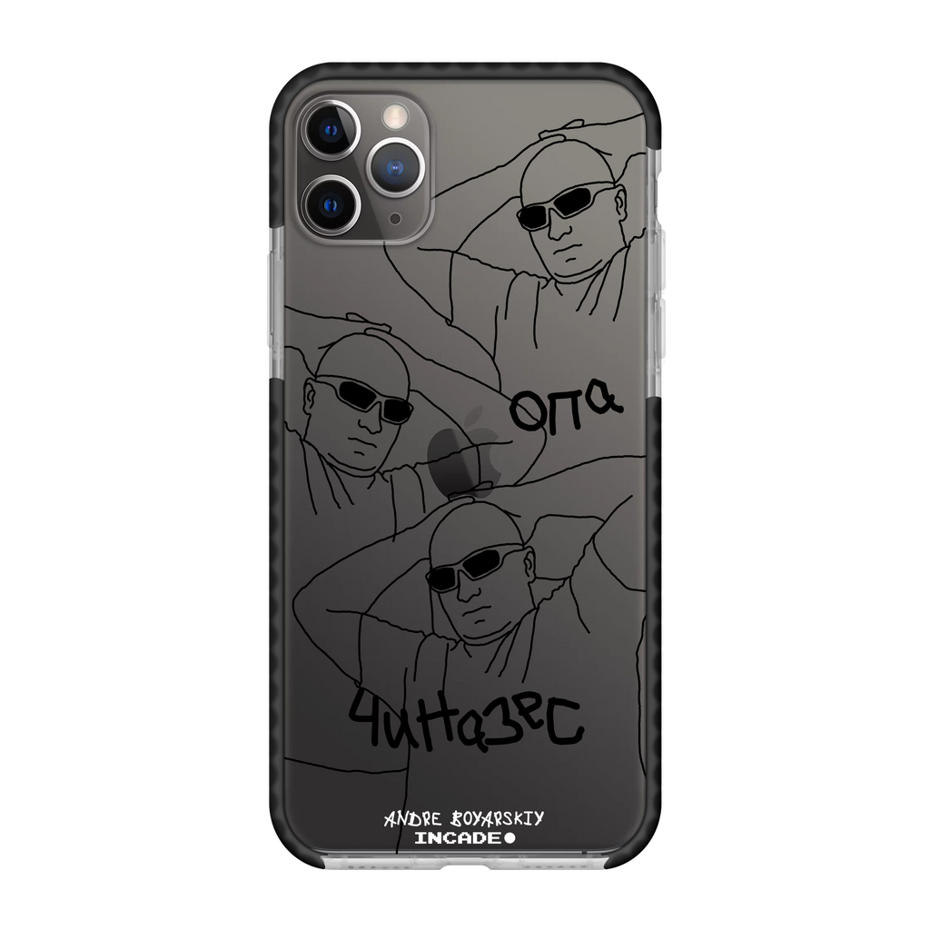 Чохол для iPhone 11 Pro ANDRE space gray — INCADE Transparent black