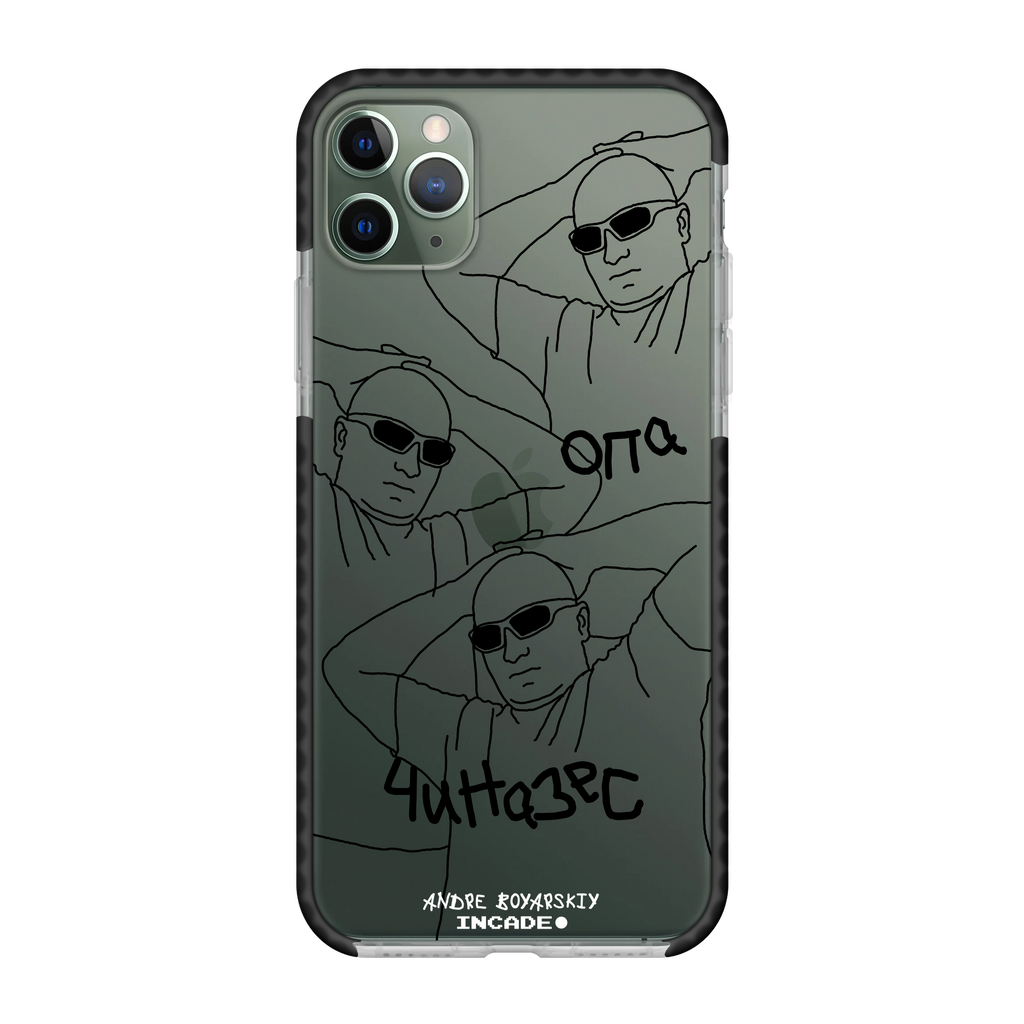 Чохол для iPhone 11 Pro ANDRE midnight green — INCADE Transparent black