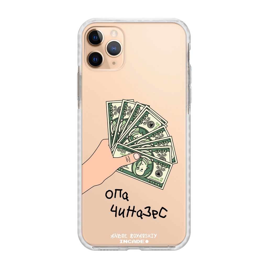Чохол для iPhone 11 Pro з принтом OPA — вид збоку