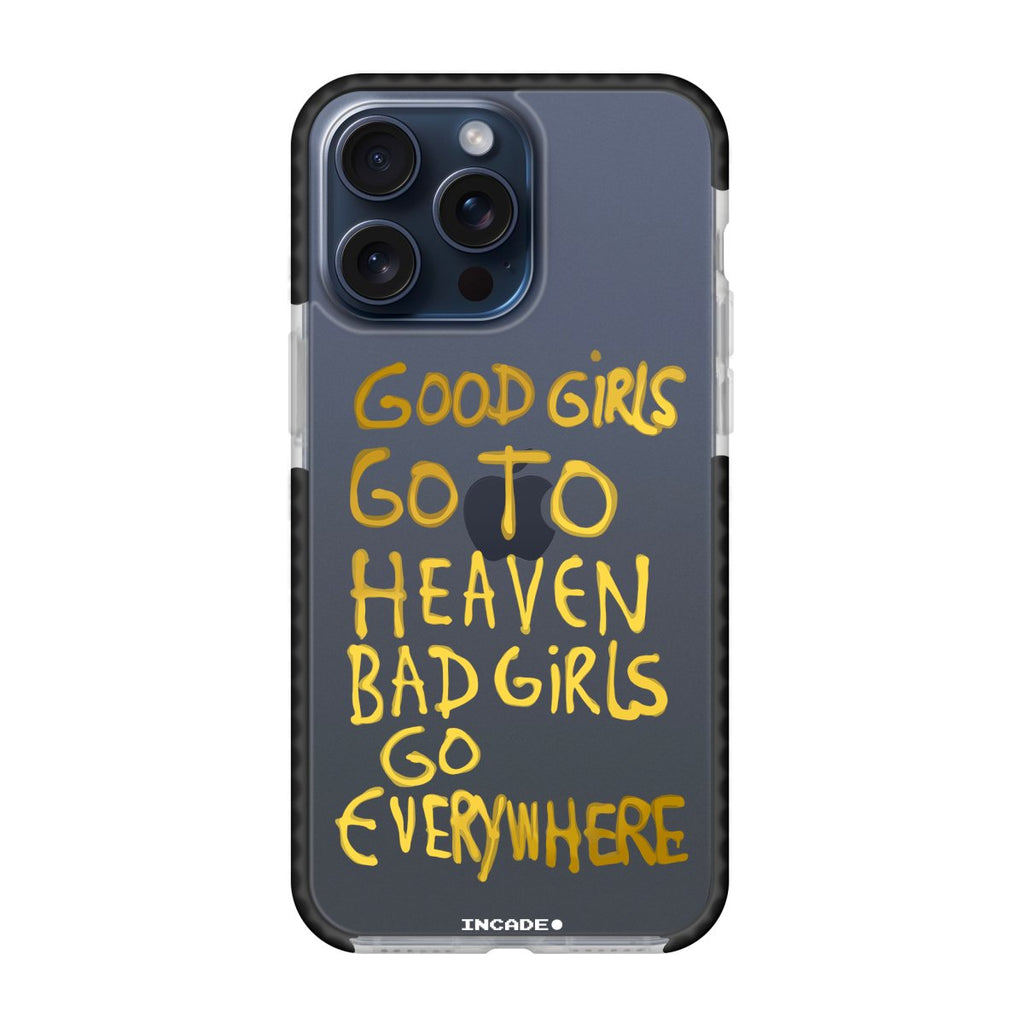 Чохол для iPhone 15 Pro bad girl gold з преміальних матеріалів, захист екрану та камери.