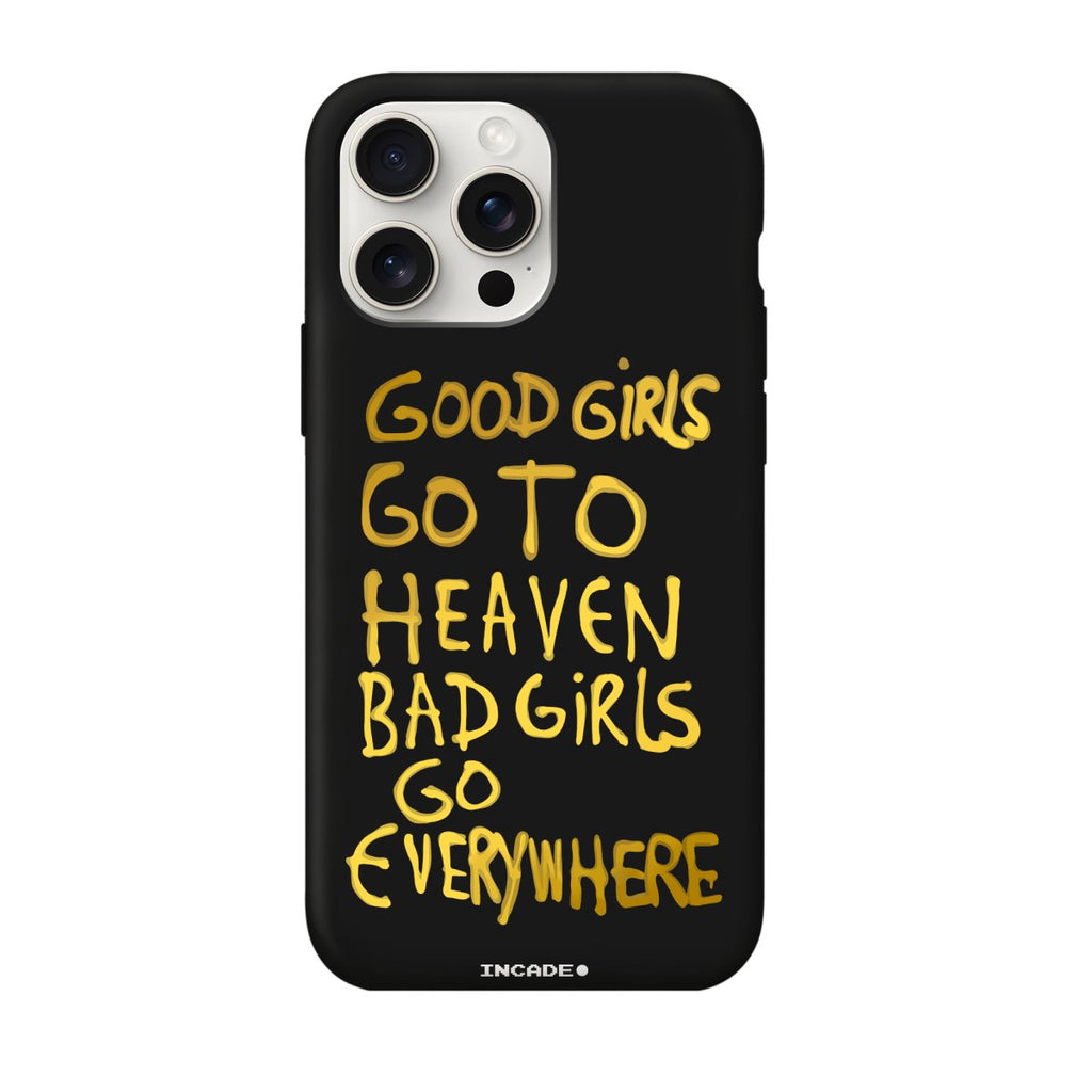 Чохол для iPhone 15 Pro bad girl gold з преміальними матеріалами, захист камери та екрану.