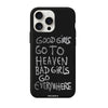 Чохол для iPhone 15 Pro Max з принтом bad girl silver