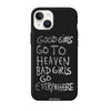 Чохол для iPhone 14 Plus з принтом bad girl silver