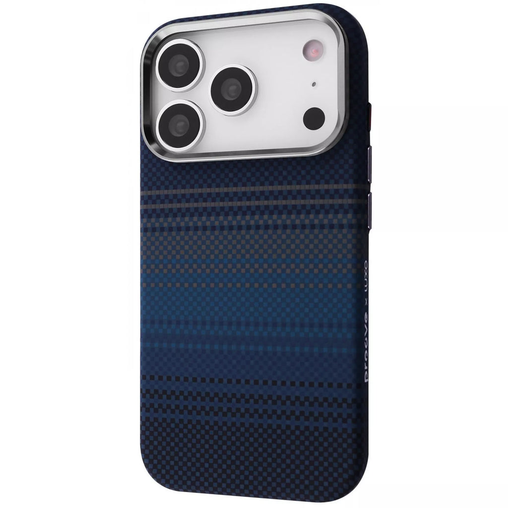 iPhone 17 Pro Чохол Proove Gleam Case with Magnetic Ring — blue stripes