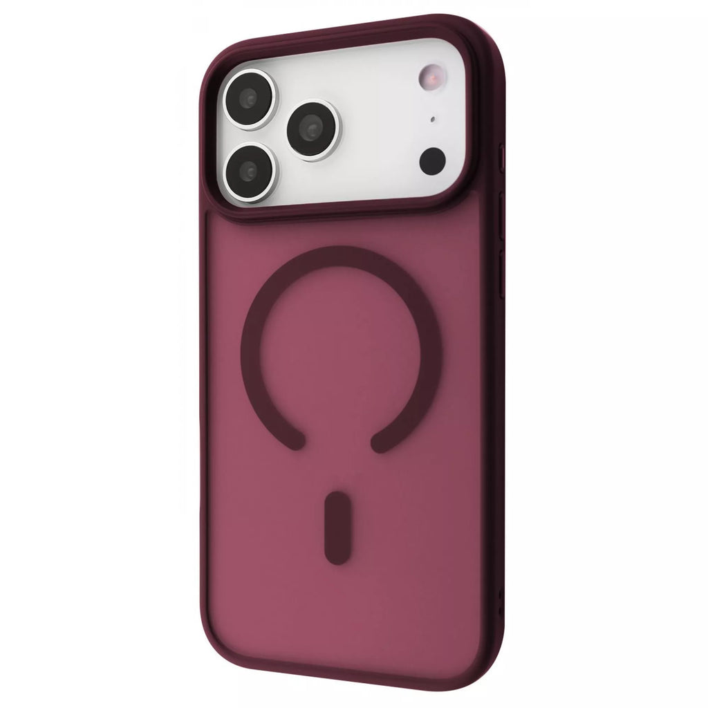 iPhone 17 Pro Чохол WAVE Matte Insane Case with Magnetic Ring — cherry red