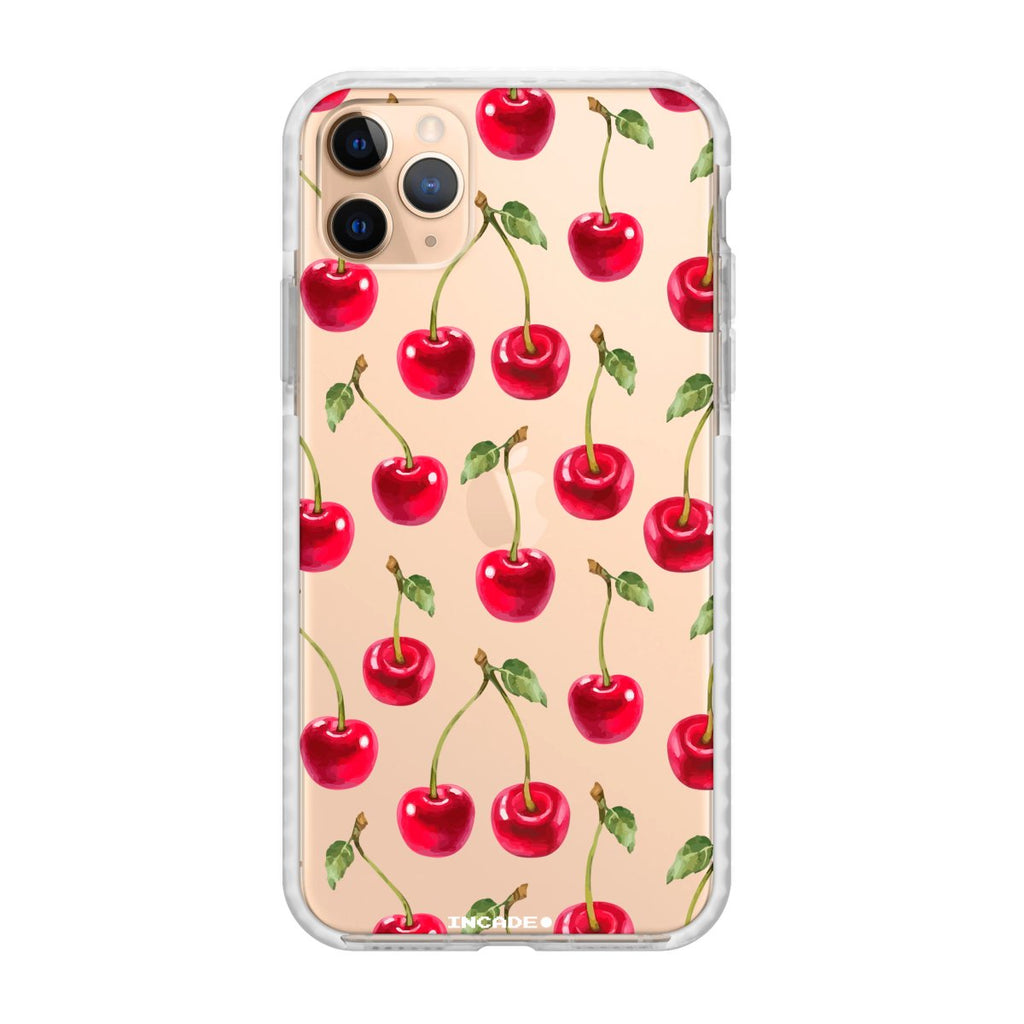 Чохол для iPhone 11 Pro CHERRIES Transparent white gold — INCADE