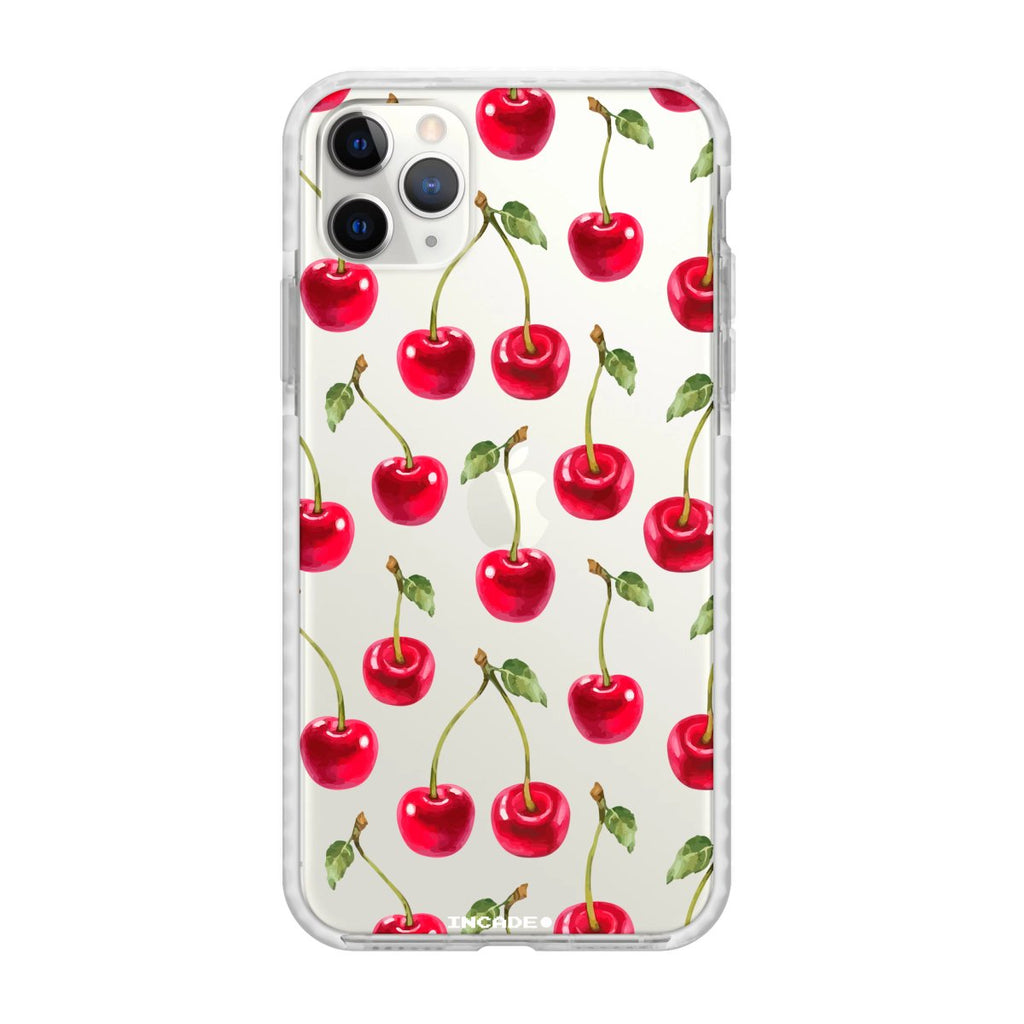 Чохол для iPhone 11 Pro CHERRIES Transparent white silver — INCADE