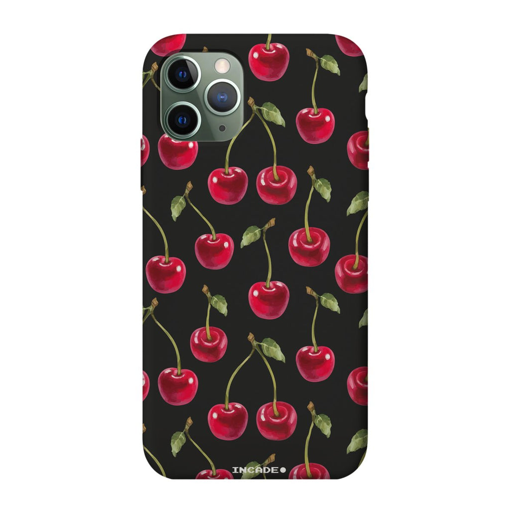 Чохол для iPhone 11 Pro CHERRIES Black midnight green — INCADE