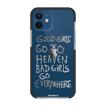 Чохол для iPhone 12 mini з принтом bad girl silver