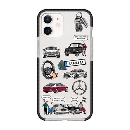 Чохол для iPhone 12 mini з принтом MERCEDES