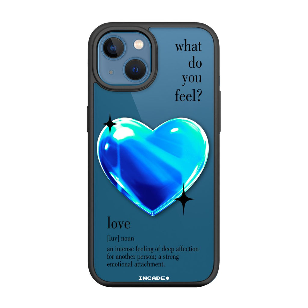 Чохол для iPhone 13 1 heart blue - INCADE
