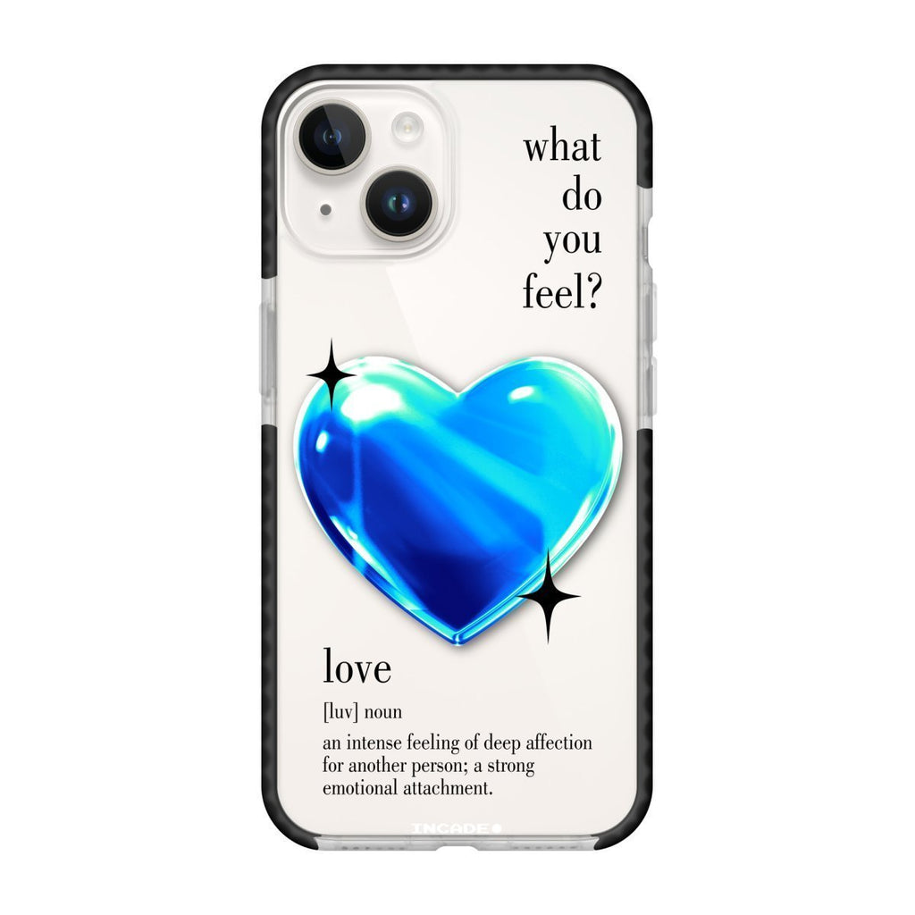 Чохол для iPhone 13 mini 1 heart blue - INCADE