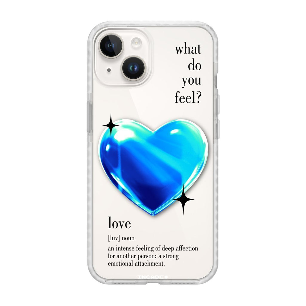 Чохол для iPhone 13 mini 1 heart blue - INCADE