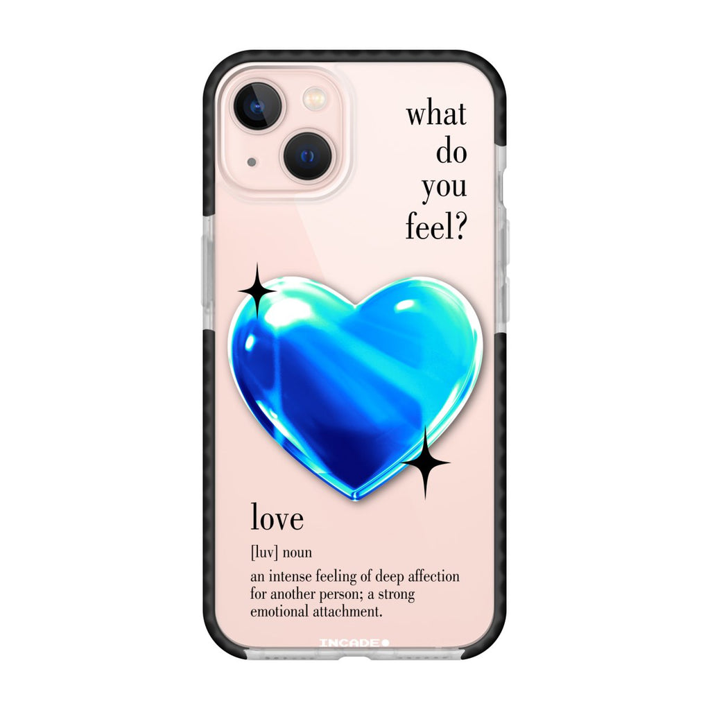 Чохол для iPhone 13 mini 1 heart blue - INCADE