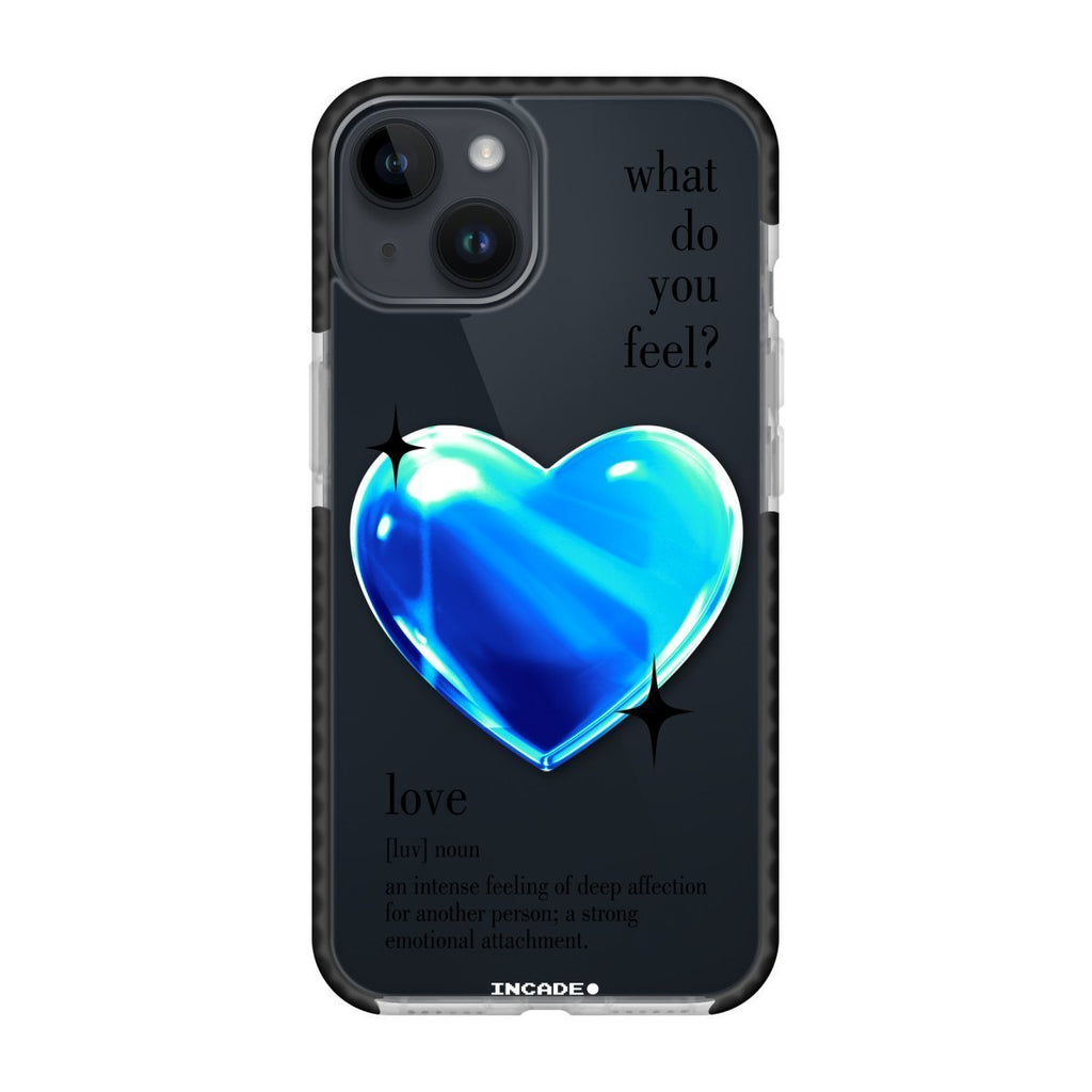 Чохол для iPhone 13 mini 1 heart blue - INCADE