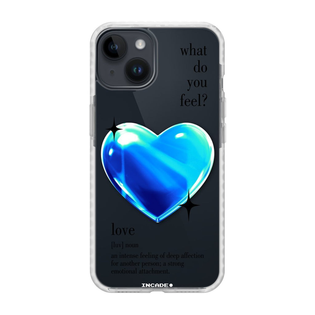 Чохол для iPhone 13 mini 1 heart blue - INCADE